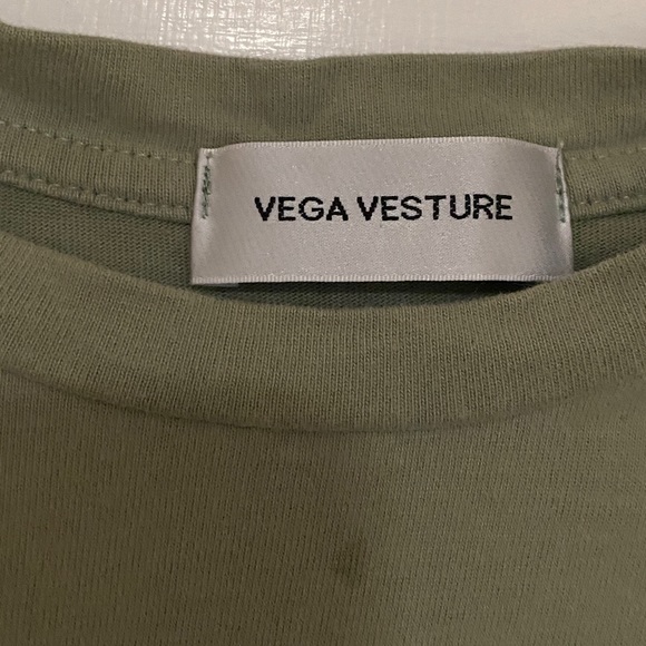 Vega Vesture Smiley Face Tee Shirt Green XL - Picture 4 of 5